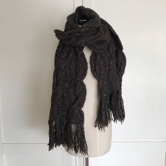 All saints chunky cable scallop scarf - Picture 1 of 3